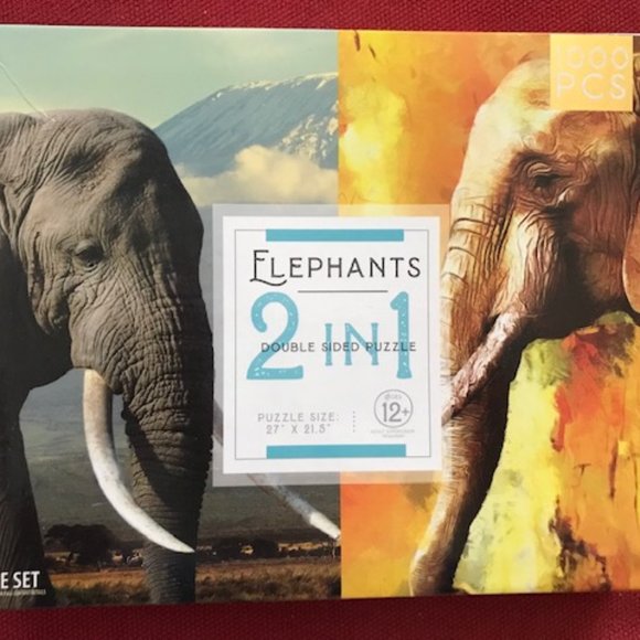 Complex double-sided 1000 piece puzzle - Picture 1 of 1